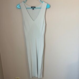 Express Ribbed Knit Dress - Light Mint Green